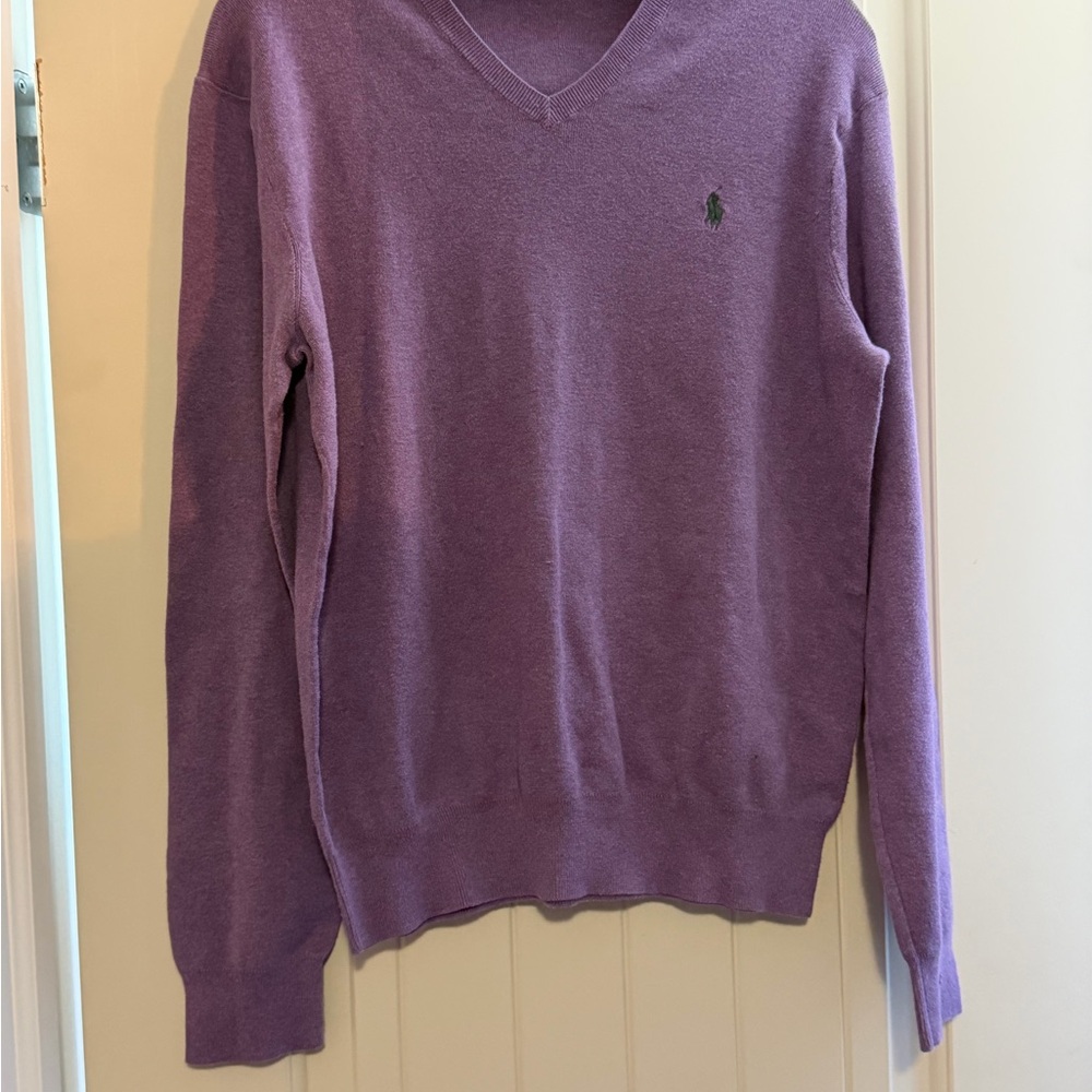 Polo Ralph Lauren Purple V-Neck Sweater